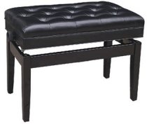 Piano Bench w/ Compartment Black