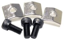 Black Nut Blocks With Screws, 3pc