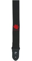 Canada Guitar Strap In Black Cotton