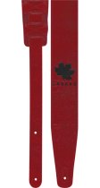 Canada Guitar Strap In Red Leather