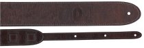 2” Black Basic Leather guitar straps