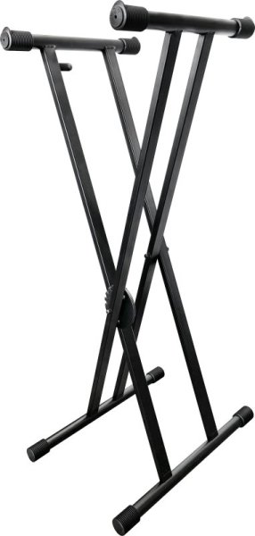 Double X-Frame Pull Tab Style Keyboard Stand